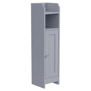 Songmics Kupaonska ormarić 20x18x80 cm Siva