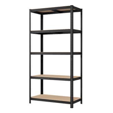Songmics Čvrsta polica 40x90x180 cm srebrna
