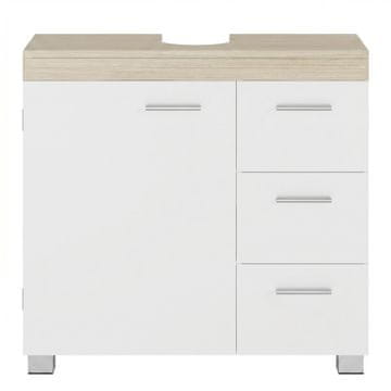 Songmics Kupaonska ormarić 30x70x64 cm Bijela