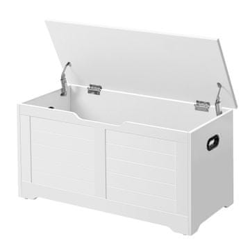 Songmics Klupa za cipele 40x100x46 cm Bijela