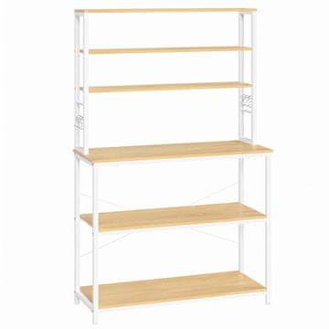 Songmics Kuhinjska polica 40x100x167 cm Bijela