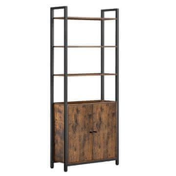 Songmics Knjigovodstveni regal 6 polica 24x60x159.5 cm smeđi