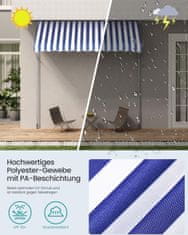 Songmics Tenda visine podesive 300x120 cm Plava