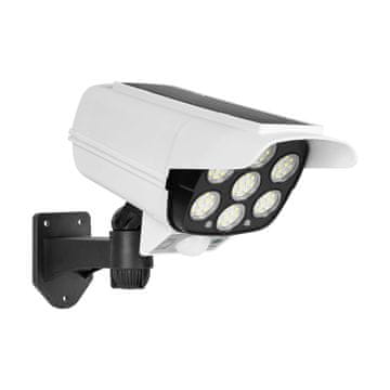 Rebel TOOLS Solarna LED lažna nadzorna kamera i lampa sa senzorom pokreta u bijeloj boji