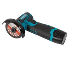 Blow SX01 akumulatorska bežična kutna brusilica, snaga 900 W, motor 19.500 RPM, 2x 18 Wh 12 V 1.5 Ah punjiva baterija, brza zamjena rezne ploče, podesivi štitnik, LED indikator, +dodatna oprema, crno-zelena