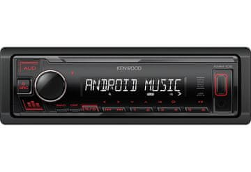 slomart Kenwood KMM-105RY auto radio prijemnik, digitalni, crveno osvjetljenje