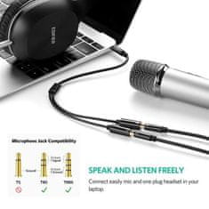 Ugreen 3.5mm AUX (M) na 2x 3.5mm razdjelni kabel za slušalice s mikrofonom (Ž) (30620)