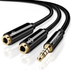 Ugreen 3.5mm AUX (M) na 2x 3.5mm razdjelni kabel za slušalice s mikrofonom (Ž) (30620)