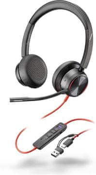 slomart POLY Blackwire 8225 Slušalice, stereo, USB-C/A, MS Teams