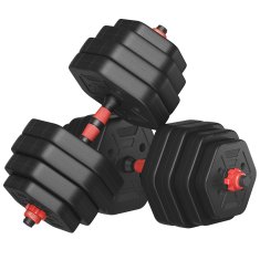 Songmics Set bučica heksagonalni 135x21.8x21.5 cm crni