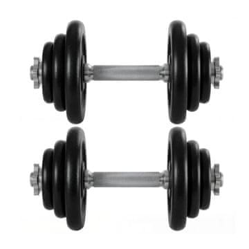 Songmics Set bučica 2 komada 35x21.3 cm 40 kg crne boje
