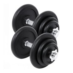 Songmics Set bučica 2 komada 35x21.3 cm 40 kg crne boje