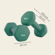 Songmics Set bučica 2 komada 20.5x9.5 cm zelena