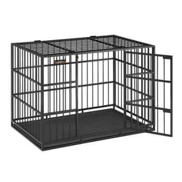 Songmics Kavez za psa 107x70x75 cm Crni