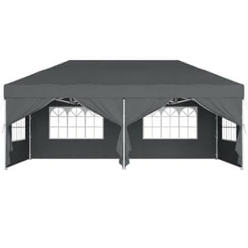 Songmics Sklopivi paviljon Gazebo 600x300x264 cm Sivi