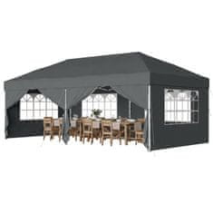 Songmics Sklopivi paviljon Gazebo 600x300x264 cm Sivi