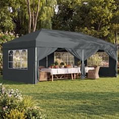 Songmics Sklopivi paviljon Gazebo 600x300x264 cm Sivi