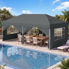 Songmics Sklopivi paviljon Gazebo 600x300x264 cm Sivi