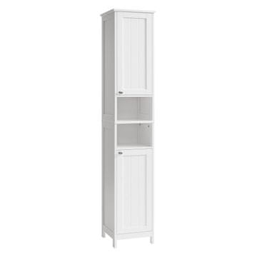 Songmics Ormarić za kupaonicu 30.1x30.1x170.1 cm Bijeli