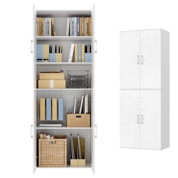 Songmics Višenamjenski ormar 80x40x180 cm bijeli