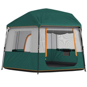 Homestar Šator za kampiranje 350x350x205 cm Zeleno