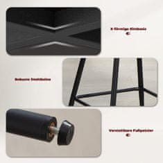Homestar Set 2 barske stolice 50x55x93 cm siva