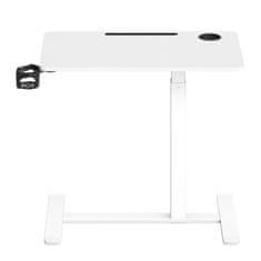 Songmics Stolić za kavu podesive visine 80x45x65-102 cm bijeli