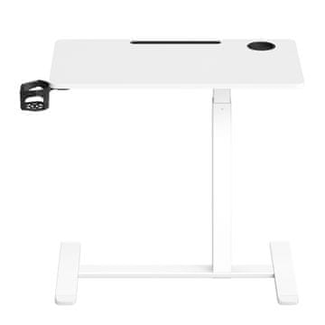 Songmics Stolić za kavu podesive visine 80x45x65-102 cm bijeli