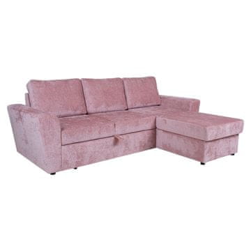 Homestar Kutna sofa na razvlačenje Ingmar ružičasta
