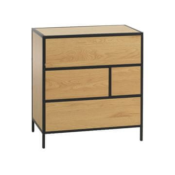 Homestar Kredenac HEDVIG 70x40x74,5 cm, crni jasen