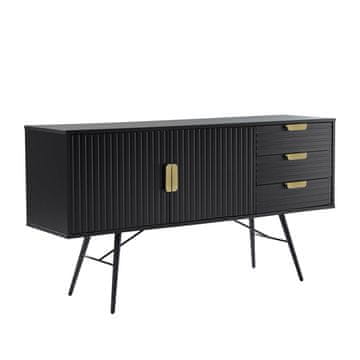 Homestar Kredenac PIXAR 150x40x80 cm, crni