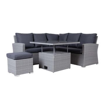 Homestar Vrtni namještaj set Samuel stol kutna sofa tabure