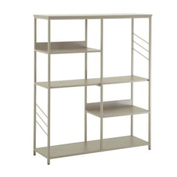 Homestar Polica DIMITRA 100x30x124 cm, siva