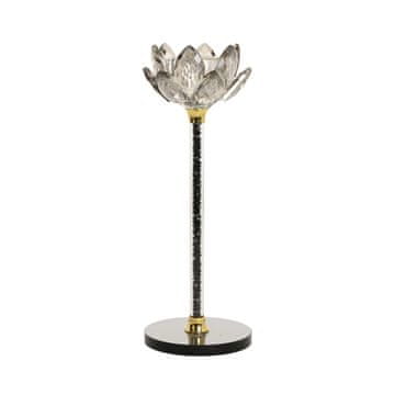Homestar Svijećnjak CHANLE H20,5 cm, sivi