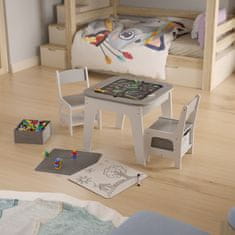 Homestar Dječji stol i stolica set Milou sivi