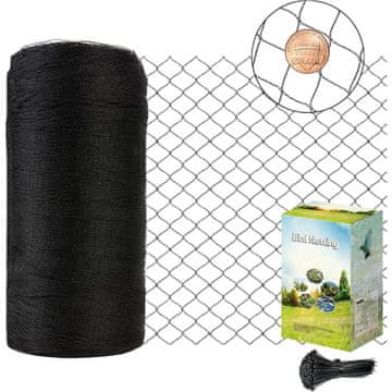 Nikcorp Zaštitna mreža za biljke i voćke 4,5 x 4,5 m Crna, HDPE, UV otporna, za zaštitu od ptica, srna, vjeverica, zečeva, idealna za vrt, voćnjake, ribnjake