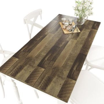 Nikcorp Samoljepljiva folija za namještaj efekt drva 40x800 cm smeđa mat PVC vodootporna otporna na ulje za kuhinju i kupaonicu renovacija ormarića radnih ploča stolova vrata zidova