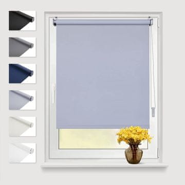 Nikcorp Eurohome Termoizolacijska roleta bez bušenja, Svijetlo siva, 50x130 cm, Klemmfix sustav montaže, blackout, Oeko-Tex Standard 100, upravljanje lancem, za spavaću sobu i dnevni boravak, ušteda energije