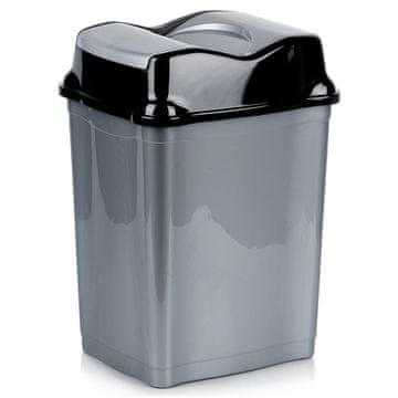 Northix Plastična kanta za otpad sive boje 28 l