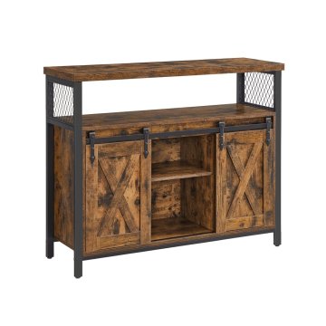 Songmics Komoda 100x33x80 cm smeđa