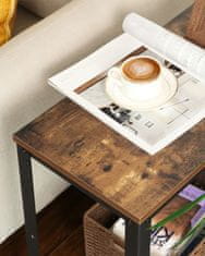 Songmics Stolić za kavu 60x30x60 cm smeđi