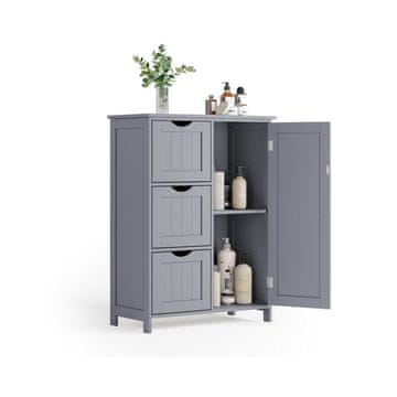 Songmics Ormarić za odlaganje 30x60x81 cm Sivi
