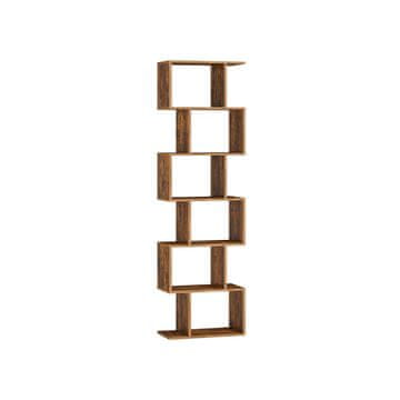 Songmics Knjigovodstveni regal 24x40x191 cm smeđi
