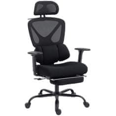 Homestar Uredska stolica ergonomska 73x75x120-128 cm Crna