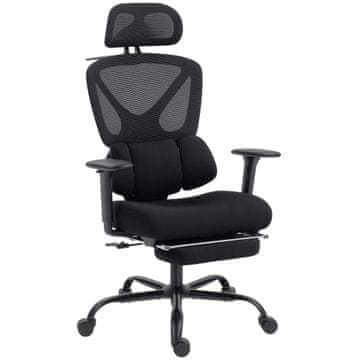 Homestar Uredska stolica ergonomska 73x75x120-128 cm Crna