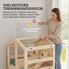 Homestar Kavez za hrčka 3 razine 68x61,5x90 cm prirodni