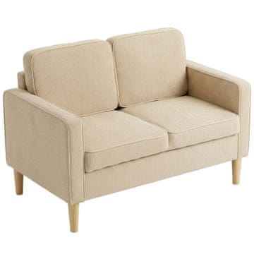 Homestar Dvosedna sofa s prostorom za pohranu i 2 jastuka 117x63x79 cm bež