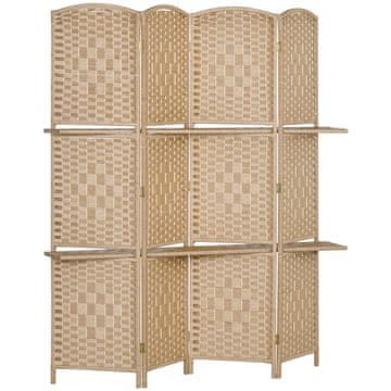 Homestar Pregrada za sobu 4 panela 160x170 cm prirodno drvo