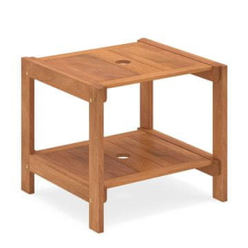 Costway Vanjski stolić za kavu s 2 razine 51x48x45 cm