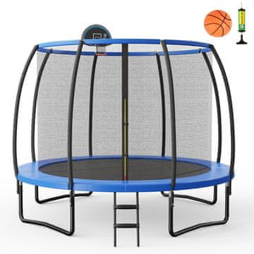 Costway Rekreativni trampolin 12 ft s košarkaškim obručem